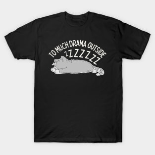 Lazy Sleeping Cat T-Shirt